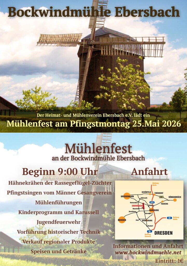 Singen zum deutschen Mühlentag am 25.05.